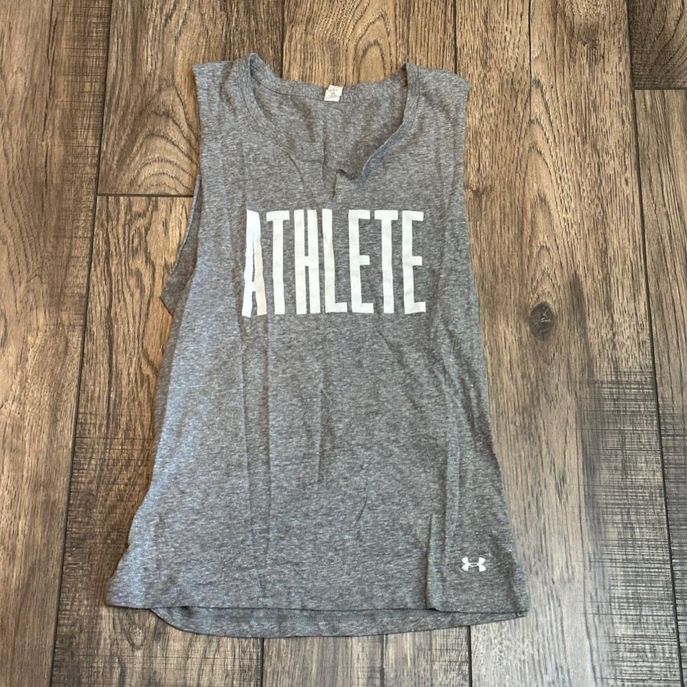 Small light gray Under Armour Athlete tank